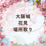 大阪城の花見場所取りのコツと注意点まとめ